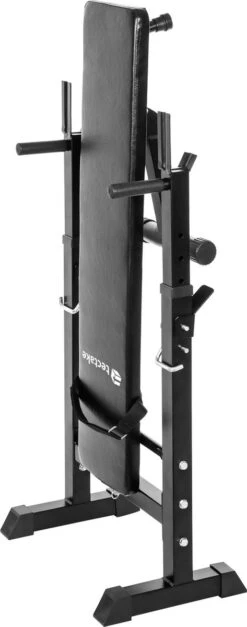 TecTake - Halterbank Voor Lange Halters - Hoogte Verstelbaar - Zwart - 402148 -Fitnessapparatuur Serie Winkel 473x1200