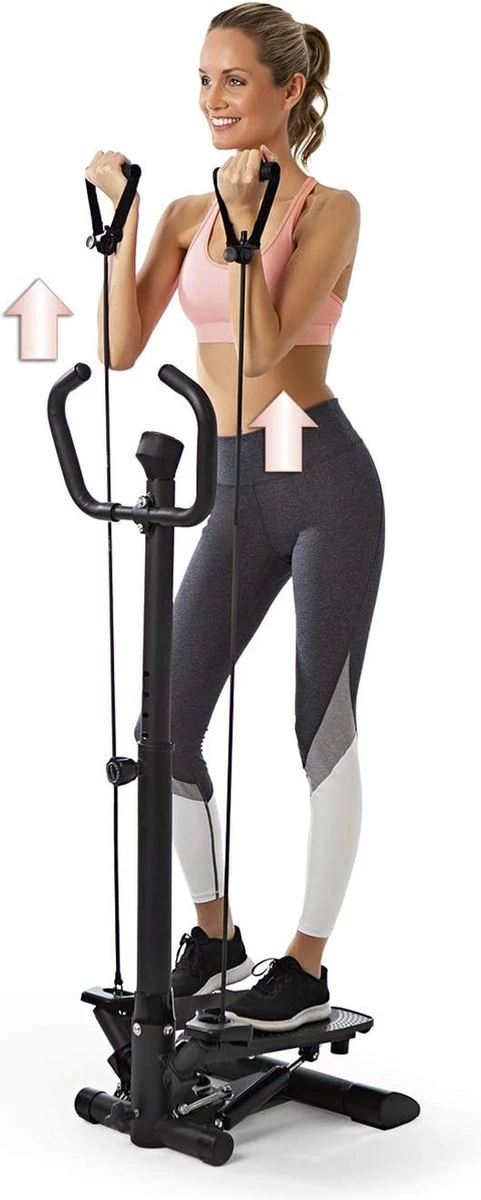 VITALmaxx fitnesstrainer stepper - Zwart VITALmaxx Fitnesstrainer Stepper - Zwart -Fitnessapparatuur Serie Winkel