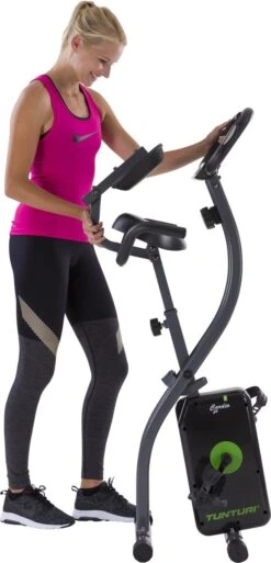 Tunturi Cardio Fit B25 X Bike - Hometrainer Met Rugleuning - Fitnessfiets Opvouwbaar - 8 Weerstandsniveaus - Tablethouder -Fitnessapparatuur Serie Winkel 578x1200 1