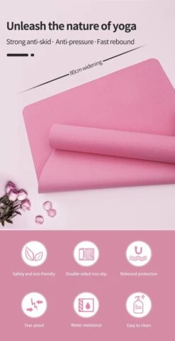 Fuegobird TPE Yoga Mat - Purper - 183 X 61 X 0.6 Cm -Fitnessapparatuur Serie Winkel 617x1200 2