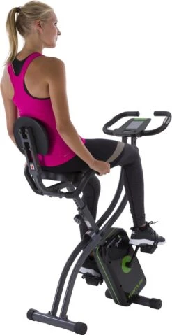 Tunturi Cardio Fit B25 X Bike - Hometrainer Met Rugleuning - Fitnessfiets Opvouwbaar - 8 Weerstandsniveaus - Tablethouder -Fitnessapparatuur Serie Winkel 619x1200