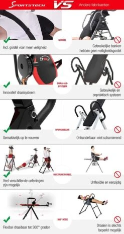 Sportstech IT300 Trainingsbank - Rugtrainer - Opvouwbaar Pull-up Stang -Fitnessapparatuur Serie Winkel 638x1200 2