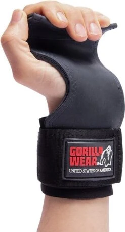 Gorilla Wear Lifting Grips - Lifting Straps - One Size - Zwart -Fitnessapparatuur Serie Winkel 648x1200