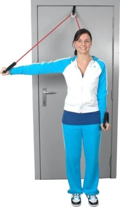 Fitness Tube - Medium | Rood | Schoudertrainer | Schouder Katrol -Fitnessapparatuur Serie Winkel 697x1200 1