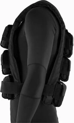 CAPITAL SPORTS Monstervest Gewichtsvest - Weight Vest - Metalen Gewichten - Zachte Pads Rondom Voor Een Groot Draagcomfort - Zwart -Fitnessapparatuur Serie Winkel 723x1200