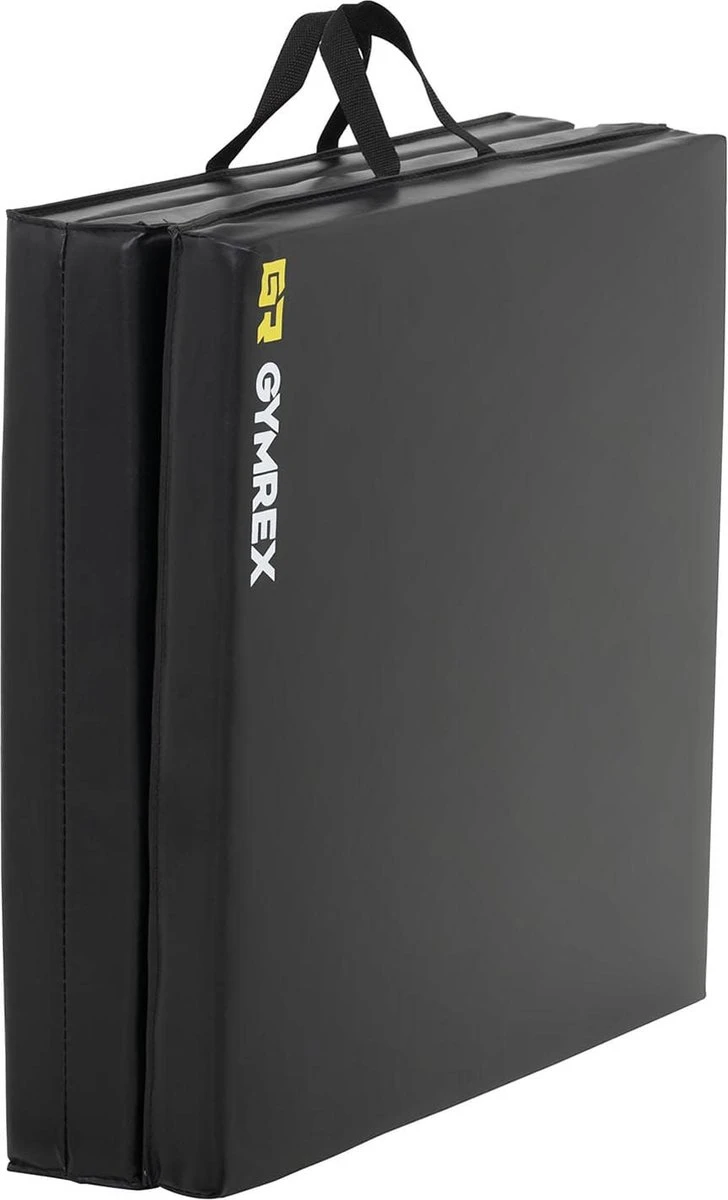 Gymrex Gymnastiekmat - 180 x 60 x 5 cm - opvouwbaar- zwart Gymrex Gymnastiekmat - 180 X 60 X 5 Cm - Opvouwbaar- Zwart -Fitnessapparatuur Serie Winkel