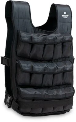 Matchu Sports - Verstelbaar Gewichtsvest - Gewichtsvest 20kg - Weight Vest - Hardlopen - Cardio - Zwart -Fitnessapparatuur Serie Winkel 753x1200 2