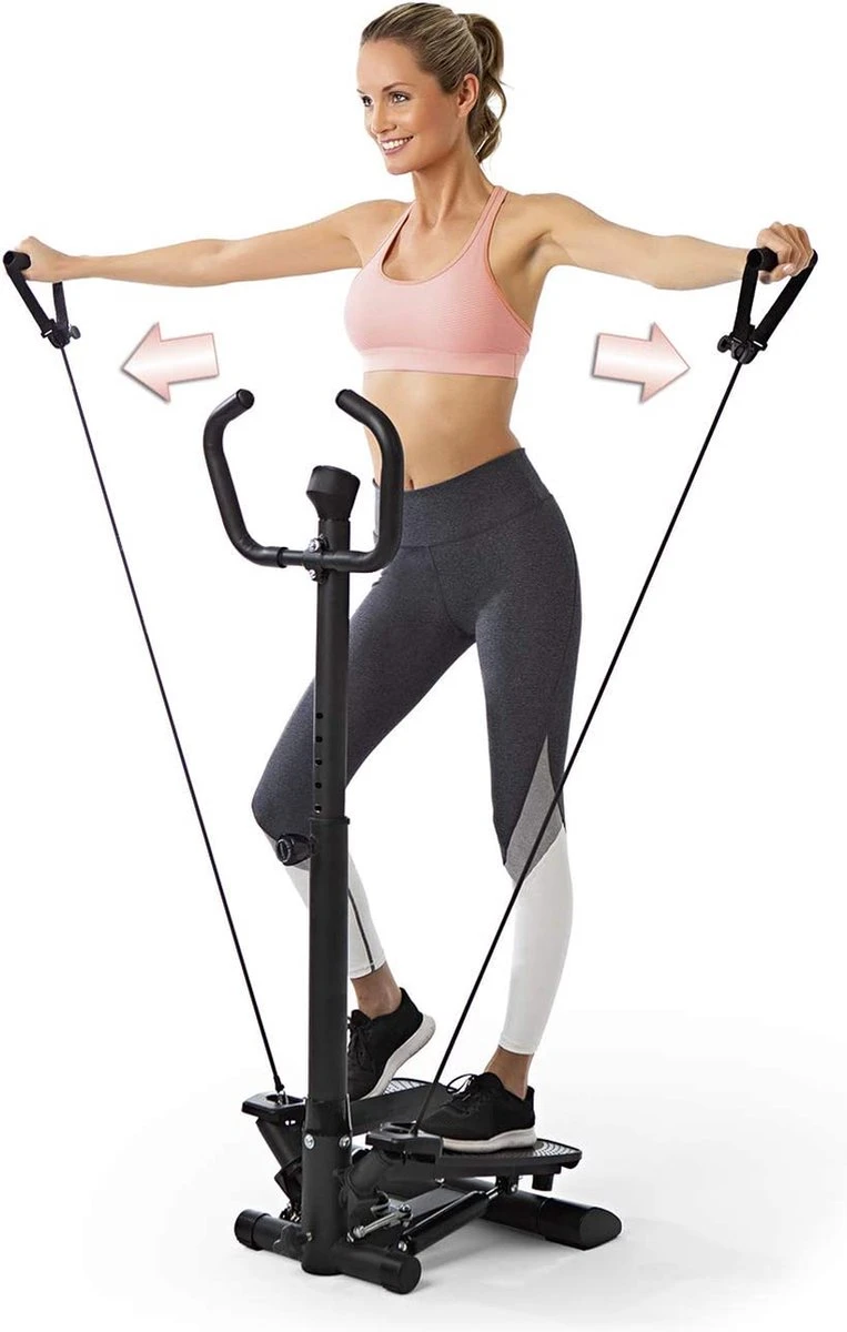 VITALmaxx fitnesstrainer stepper - Zwart VITALmaxx Fitnesstrainer Stepper - Zwart -Fitnessapparatuur Serie Winkel