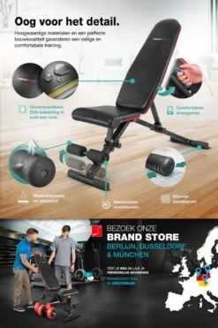 Sportstech BRT400 | Opklapbare Halterbank | Compleet Opgebouwd Geleverd | Buiktrainer | Veilig Vergrendelsysteem -Fitnessapparatuur Serie Winkel 800x1200 37