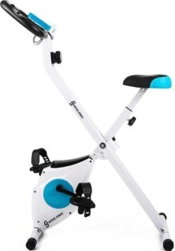 CAPITAL SPORTS Azura Hometrainer - Cardio Bike - Fitness Fiets - 8 Niveaus - Met Hartslagmeter - Opvouwbaar - 100 Kilo Max. -Fitnessapparatuur Serie Winkel 834x1200