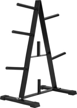 TecTake - Rek Voor Halterschijven - Halterschijvenrek - Zwart -402600 -Fitnessapparatuur Serie Winkel 858x1200