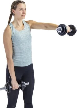 RS Sports Dumbellset - Halterset Met Gewichten - Totaal 20 Kg - 2 Stangen - Zwart -Fitnessapparatuur Serie Winkel 859x1200 1