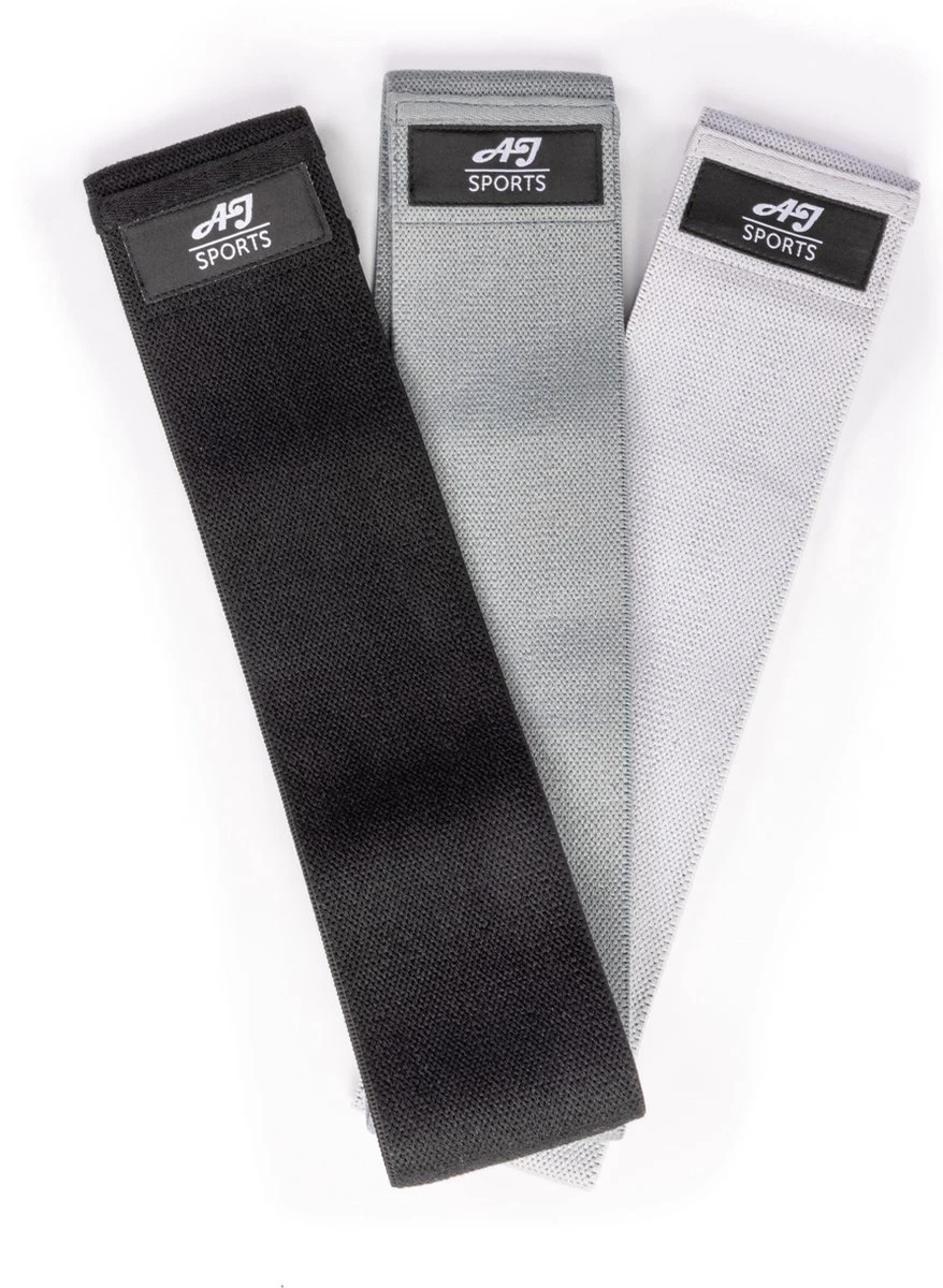 AJ-Sports Weerstandsbanden - Booty Band - Resistance band - Fitness elastiek - Zwart/Grijs/Lichtgrijs - set van 3 weerstandsbanden - Resistance band - Fitness band - Fitness - Workout - Inclusief handleiding & draagtas AJ-Sports Weerstandsbanden - Booty Band - Resistance Band - Fitness Elastiek - Zwart/Grijs/Lichtgrijs - Set Van 3 Weerstandsbanden - Resistance Band - Fitness Band - Fitness - Workout - Inclusief Handleiding & Draagtas -Fitnessapparatuur Serie Winkel 878x1200 1