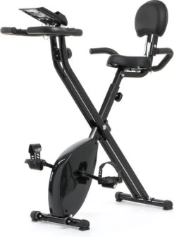 Orange Gym, X-bike Pro Cycle – Zwart - Opvouwbare Hometrainer – Incl. Rugsteun, 8 Weerstandsniveaus, LCD Monitor, Fiets