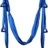 Nixnix - Yoga Hangmat - Blauw - Aerial Yoga Swing - Compleet Systeem Met 3 Sets Handgrepen - Tot 300kg