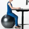 Gym Bal Inclusief Pomp - Yoga - Pilates Bal - Fitness Bal - Zwangerschapsbal - Goede Houding Bij Het Thuiswerken - 65 Cm - Kleur: Zwart -Fitnessapparatuur Serie Winkel 890x1200