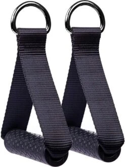 MJ Sports Premium Strap Handles Inclusief 2 Karabijnhaken - Handvatten Set - Voor Krachtstations En Weerstandsbanden - Cable Crossover - Fitness - Handgrepen Met D-ring - Zwart -Fitnessapparatuur Serie Winkel 902x1200 1