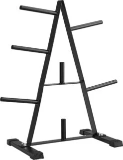 TecTake - Rek Voor Halterschijven - Halterschijvenrek - Zwart -402600