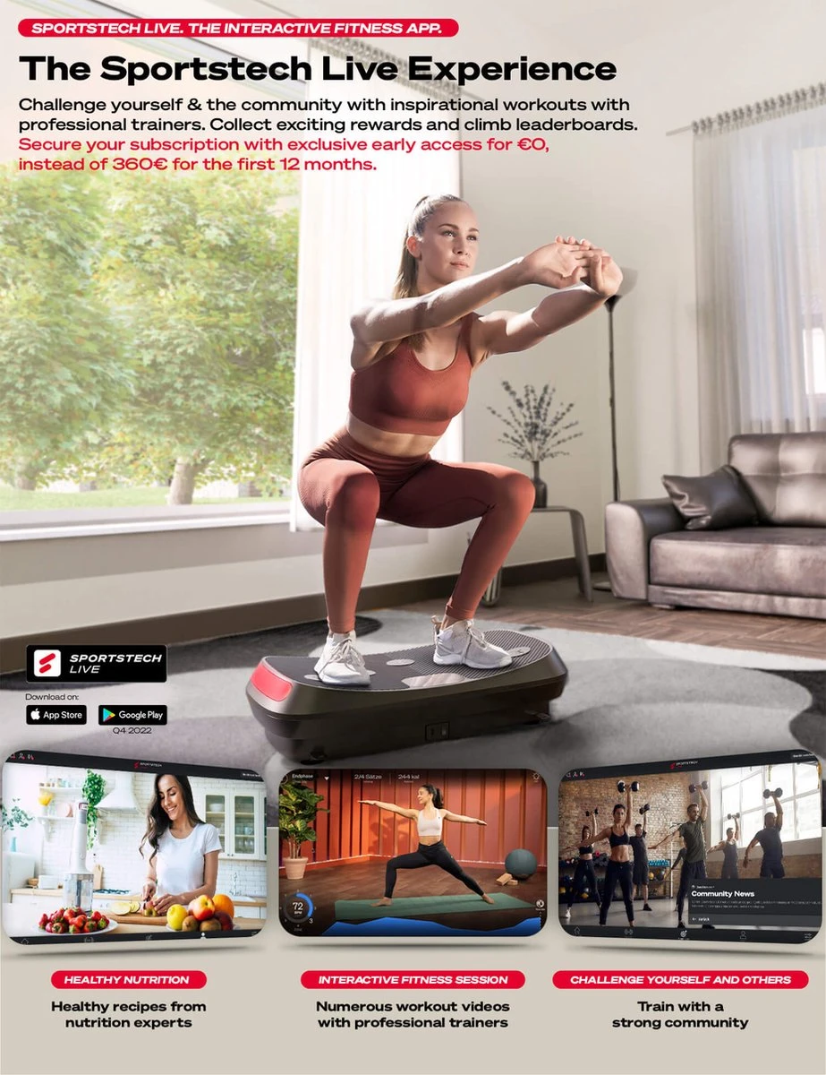 Sportstech Germany - 4D-trilplaat VP400 met uniek gebogen ontwerp Sportstech Germany - 4D-trilplaat VP400 Met Uniek Gebogen Ontwerp -Fitnessapparatuur Serie Winkel 923x1200 1