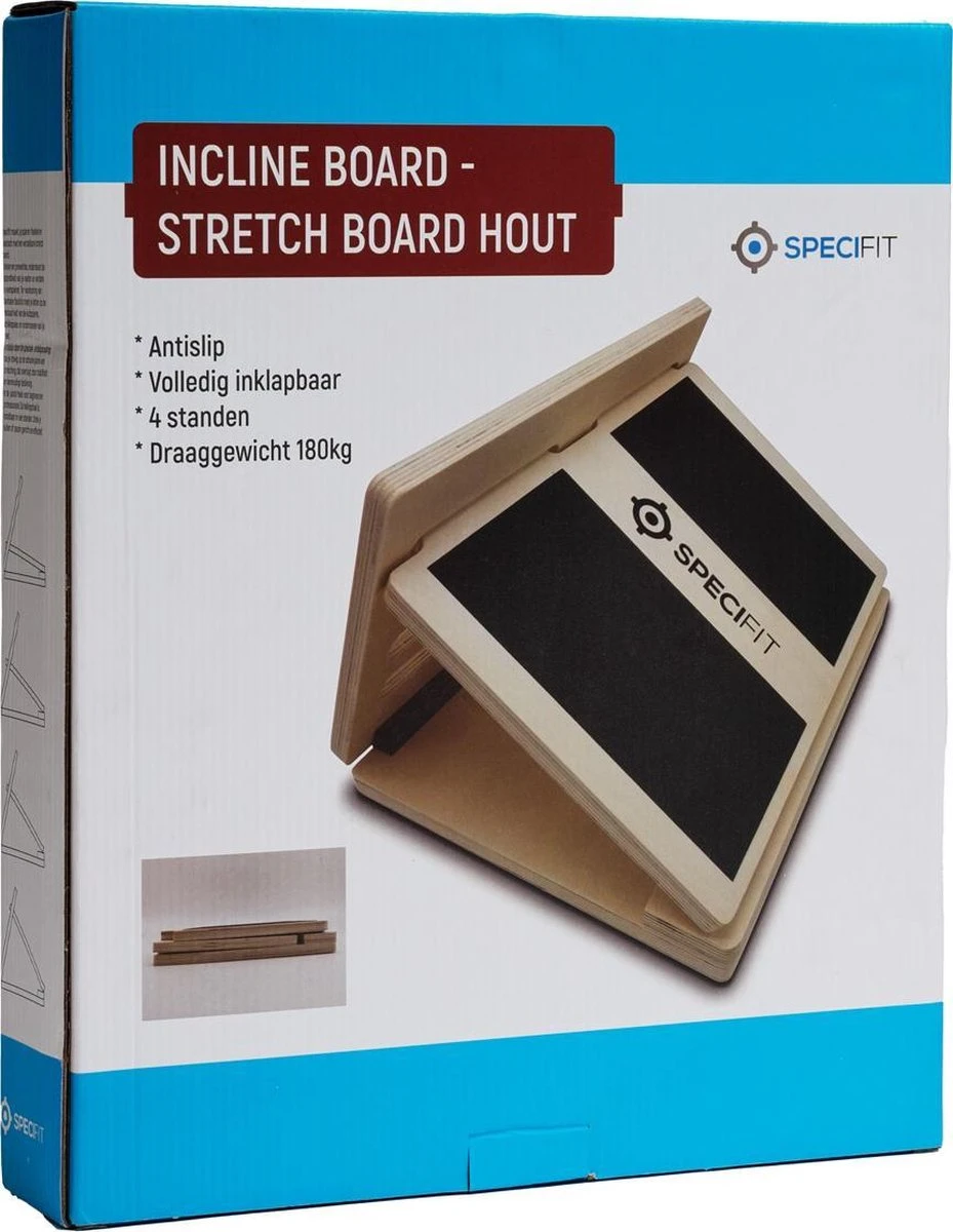 Incline board - Stretch board hout - Antislip en volledig inklapbaar - 4 standen Incline Board - Stretch Board Hout - Antislip En Volledig Inklapbaar - 4 Standen -Fitnessapparatuur Serie Winkel 929x1200 1