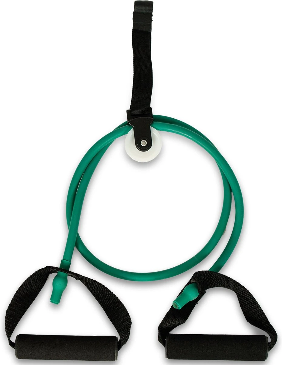 Fitness tube - Zwaar | Groen | Schoudertrainer | Schouder katrol Fitness Tube - Zwaar | Groen | Schoudertrainer | Schouder Katrol -Fitnessapparatuur Serie Winkel 930x1200 3