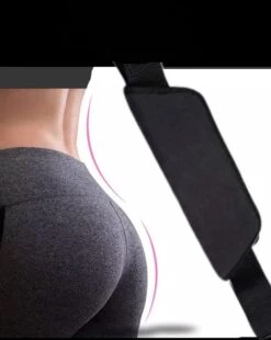 Merkloos Hip Thrust Belt Glute Bridge Pad Dumbbells Butt Workout(Leather Black) -Fitnessapparatuur Serie Winkel 957x1200