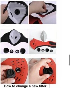 Hoge Kwaliteit Masker Zwart - Voor Op De Fiets Of Motor - Ademend Ventielmasker - Fijnstof Mondkapje Sportmask 4 Hoge Kwaliteit Masker Zwart - Voor Op De Fiets Of Motor - Ademend Ventielmasker - Fijnstof Mondkapje Sportmask -Fitnessapparatuur Serie Winkel 959x1200 8