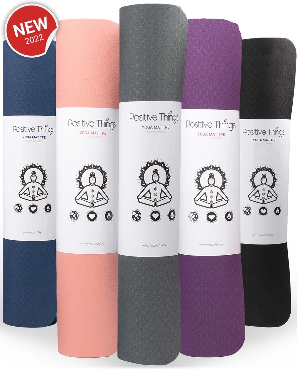 Yoga Mat Sportmat Fitnessmat Antislip Duurzaam Met Yoga lessen - Grijs Yoga Mat Sportmat Fitnessmat Antislip Duurzaam Met Yoga Lessen - Grijs -Fitnessapparatuur Serie Winkel 964x1200 1