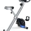 FOXSPORT Hometrainers - X-Bike Hometrainer Met Rugleuning - Fitness Fiets Opvouwbaar - 8 Weerstandsniveaus - Tablethouder - Ergometer - Polssensor - Trainingscomputer - Inklapbaar - Fitness Bike - Max. 136 Kg