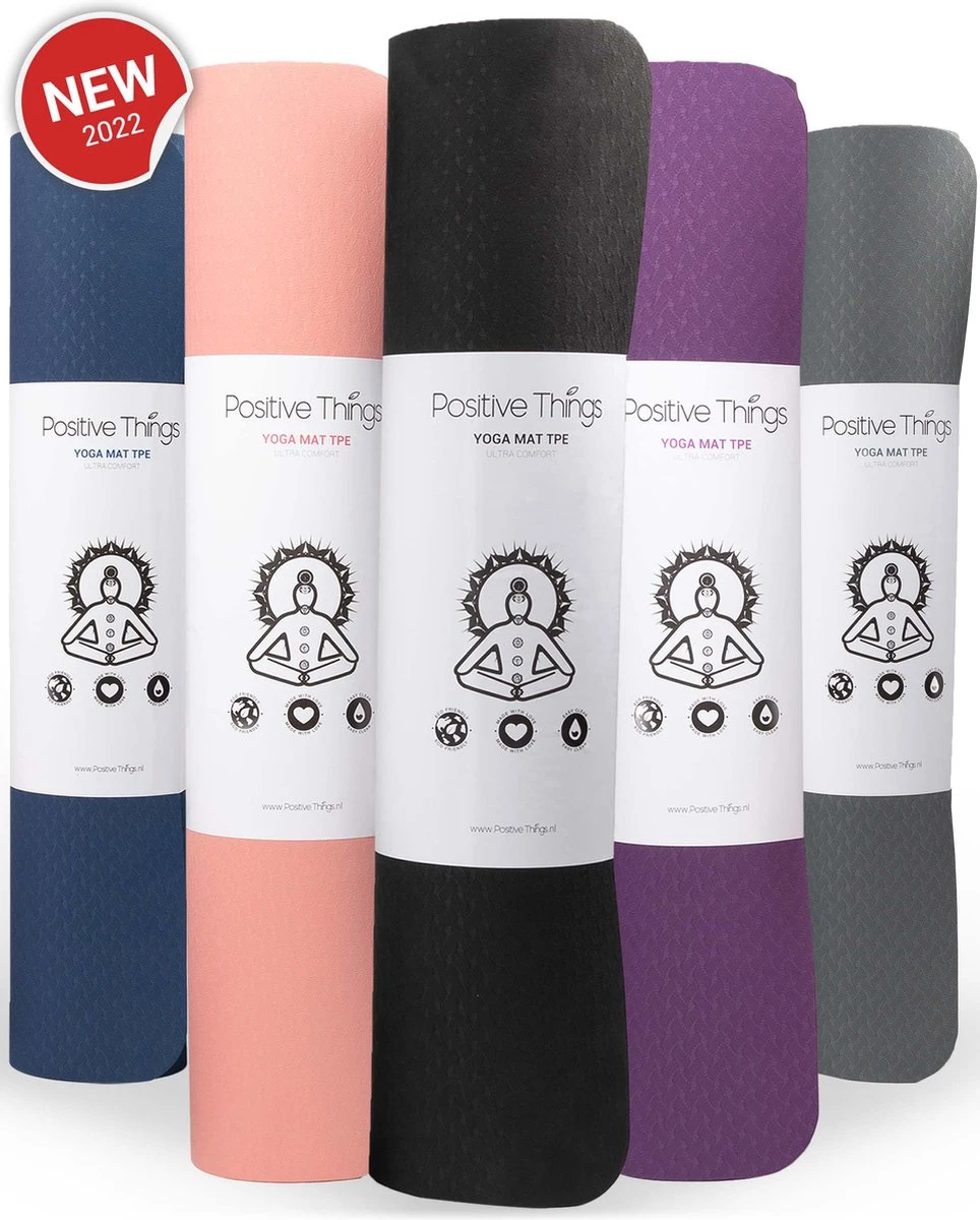 Yoga Mat Sportmat Fitnessmat Antislip Duurzaam Met Yoga lessen - Zwart Yoga Mat Sportmat Fitnessmat Antislip Duurzaam Met Yoga Lessen - Zwart -Fitnessapparatuur Serie Winkel 964x1200 2