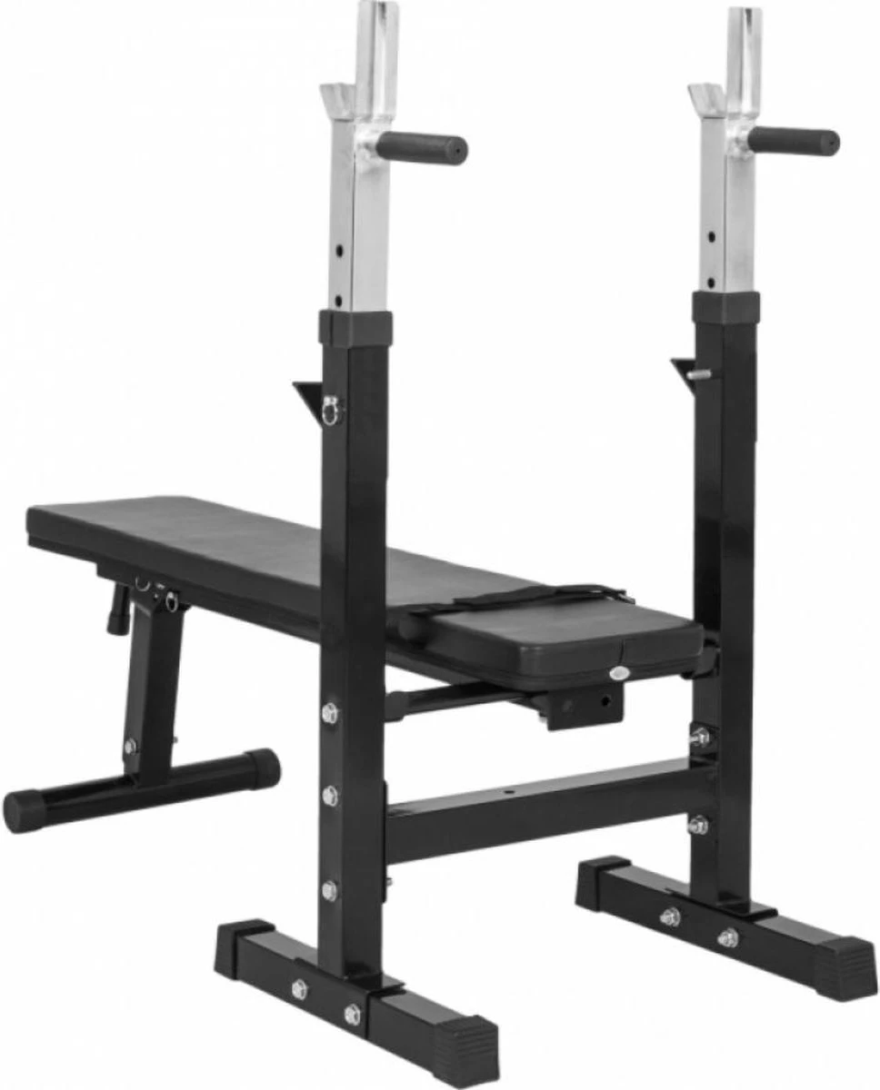 SOUTHWALL Halterbank - fitnessbank - verstelbare haltersteunen - belastbaar tot 200kg - zwart SOUTHWALL Halterbank - Fitnessbank - Verstelbare Haltersteunen - Belastbaar Tot 200kg - Zwart -Fitnessapparatuur Serie Winkel 968x1200 1