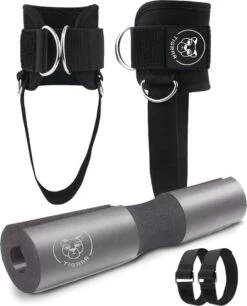 Tigrar - Ankle Strap - Barbell Pad - 2 X Fitness Enkelband 1 X Nekbeschermer Voor Halterstang - Compleet Bundelpakket -Fitnessapparatuur Serie Winkel 969x1200 2