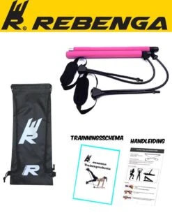 Rebenga Resistance Bar 2.0+ Trainingsschema - Multifunctioneel - Full Body Workout - Resistance Band Set - Weerstandsbanden - Fitness Elastiek Booty Band - Pilates - Pilates Bar - Booty Bar - Pilates Stick - Thuis Sporten + GYM ZAK -Fitnessapparatuur Serie Winkel 973x1200 3
