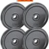 4x5kg Halterschijven Set - 20kg - Gietijzer - 30mm - Gewichten - 5kg - Halterset