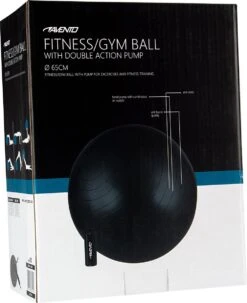 Avento Fitness/Gymbal + Pomp - Ø 65cm - Zwart -Fitnessapparatuur Serie Winkel 977x1200
