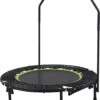 Tunturi Fitness Trampoline - Mini Trampoline - Opvouwbaar - 104cm Springoppervlak - Inclusief Beschermrand & Handgrip - Incl. Gratis Fitnessapp -Fitnessapparatuur Serie Winkel 979x1200