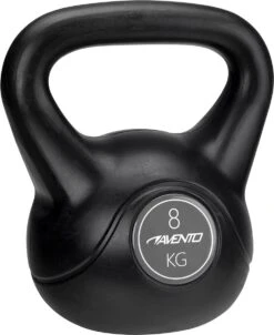 Avento Kettlebell - 8 Kg - Zwart