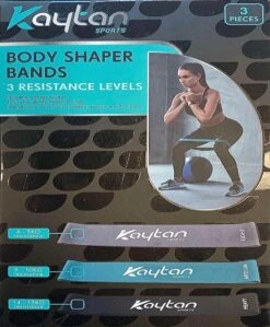 Kaytan Resistance Band - Weerstandsbanden Set - Fitness Elastiek - Body Saper Bands - 3 Stuks.