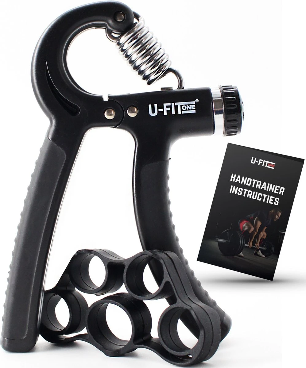 U-Fit One Handtrainer 10 tot 60kg - Verstelbare Handgrip - Handknijper - Vingertrainer - Onderarm Grip Trainer - Zwart - Inclusief Ebook U-Fit One Handtrainer 10 Tot 60kg - Verstelbare Handgrip - Handknijper - Vingertrainer - Onderarm Grip Trainer - Zwart - Inclusief Ebook -Fitnessapparatuur Serie Winkel 997x1200 2