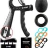 U-Fit One 7 Delige Handtrainer Set - Verstelbare Teller Handgrip - Handknijper - Knijphalter - Stressbal - Vingertrainer - Onderarm Trainer -Fitnessapparatuur Serie Winkel 999x1200 3
